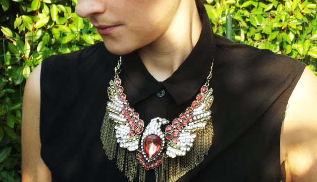 collana aquila zara 