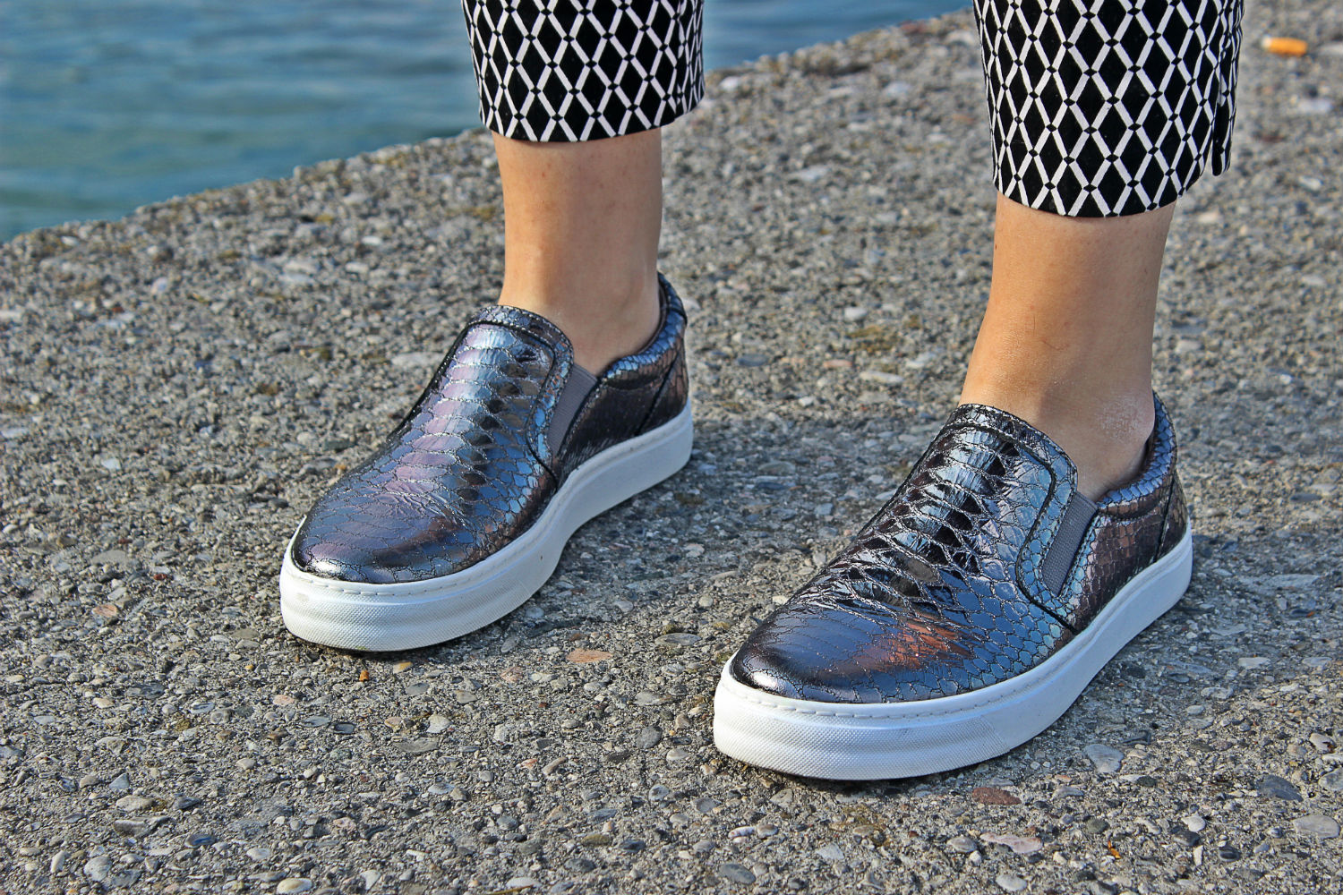 pretty nana shoes - slipon silver- outfit- elisabetta bertolini - fashion blog italia