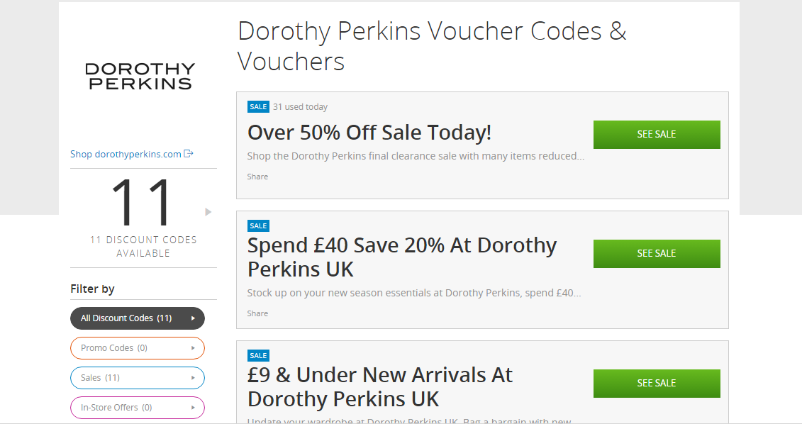 DOROTHY PERKINKS FASHION STORE CODE VOUCHER AND COUPON SHOPPING GROUPON.CO.UK
