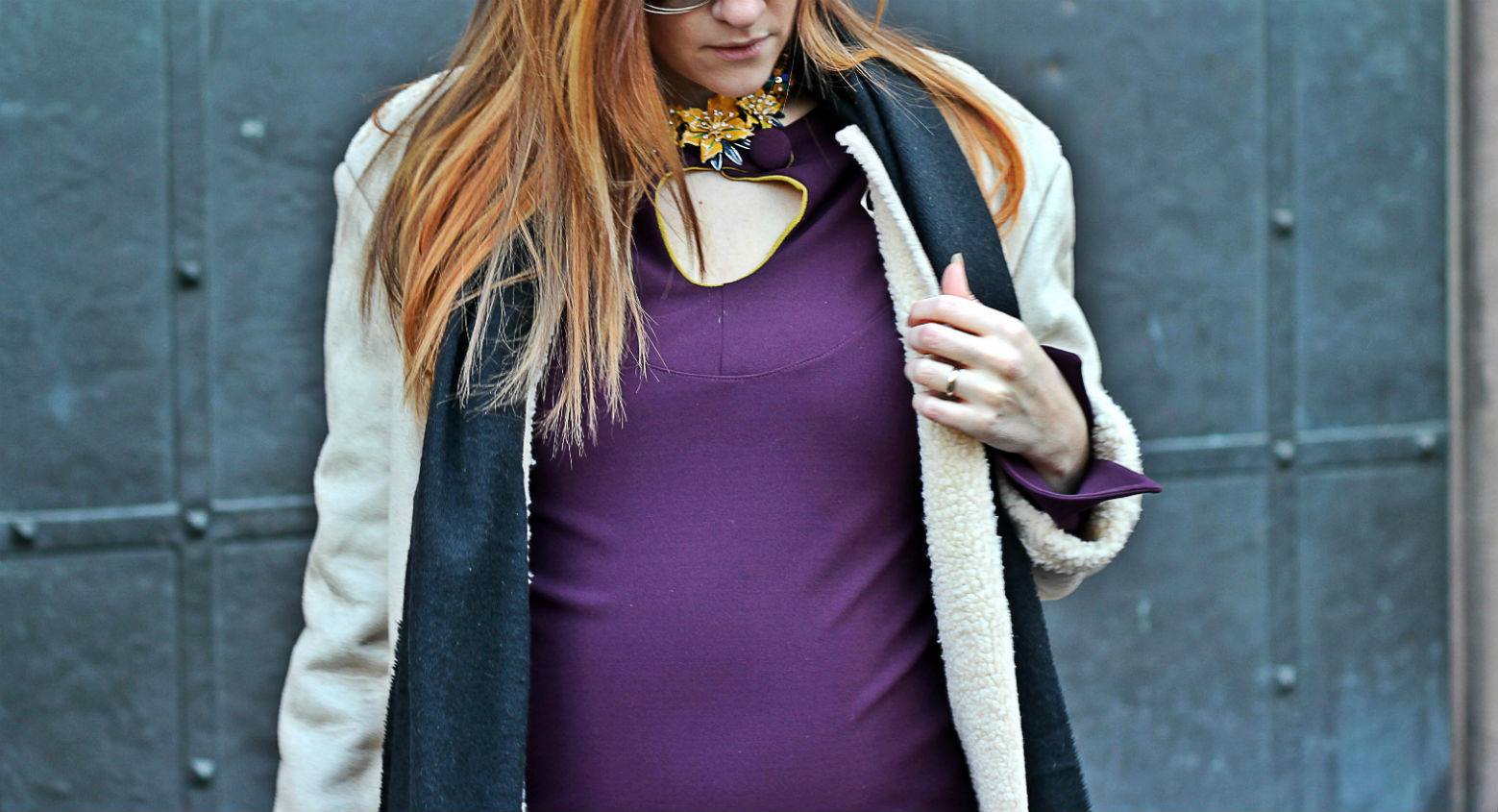 maglia melacerba moda winter look in gravidanza