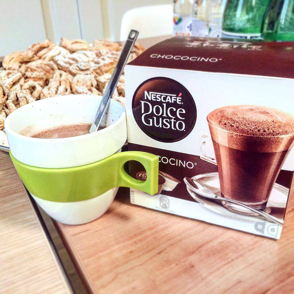 merenda con nescafé dolce gusto