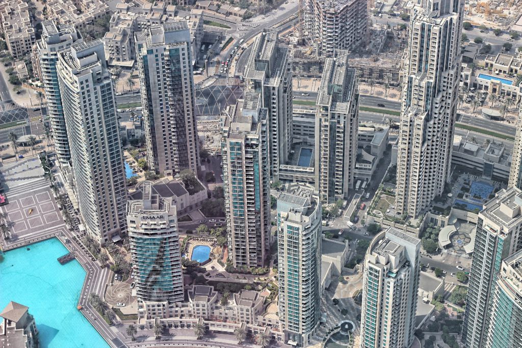 Dubai vista Burji Khalifa 