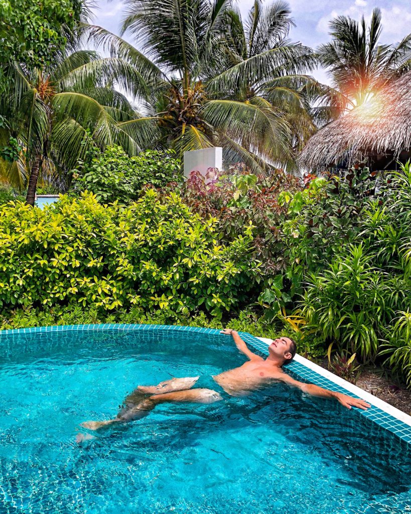 piscina privata maldive 