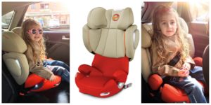 MILANO FASHION WEEK IN SICUREZZA A BORDO DEL SEGGIOLINO AUTO SOLUTION Q3-FIX DI CYBEX